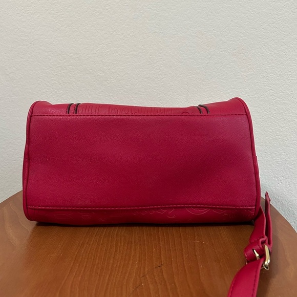 Juicy Couture Best Sellers Fame Satchel Bag Red Shoulder Handbag Travel Charm - Picture 4 of 11